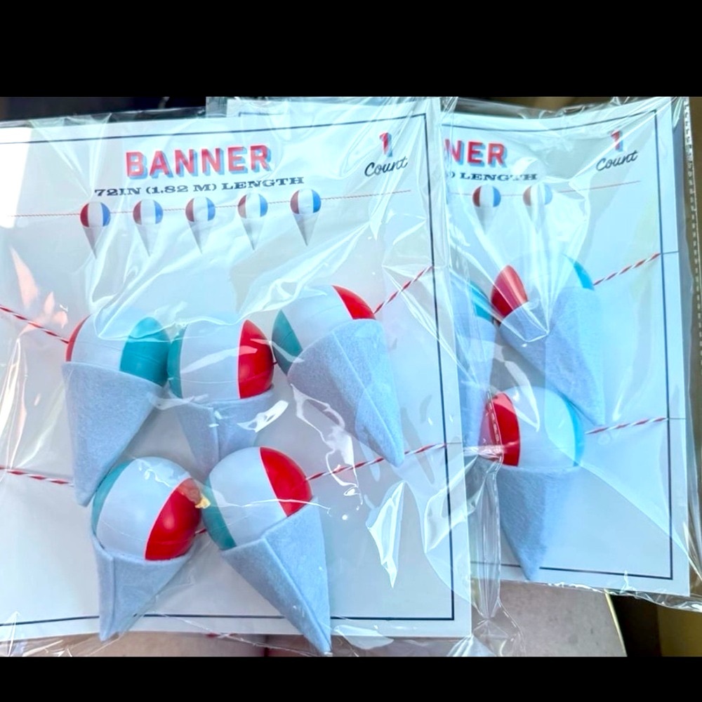 Target Patriotic Snow Cone banner 72" Set of 2